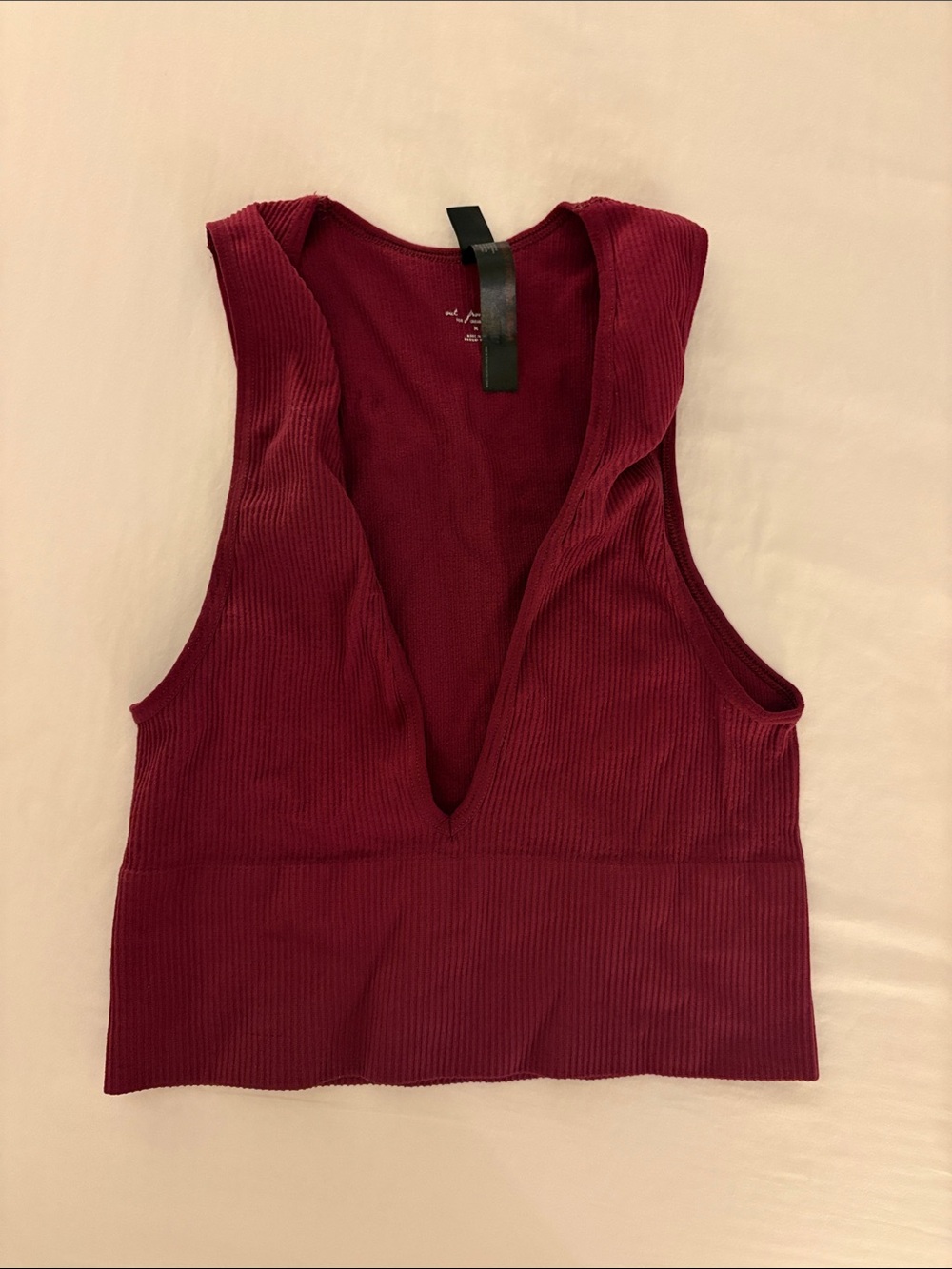 Urban outfitters deep V-neck crop top